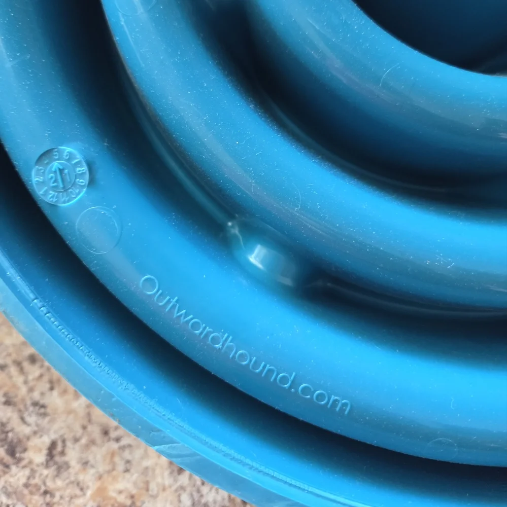 Large Blue Slow Feeder Dog Bowl